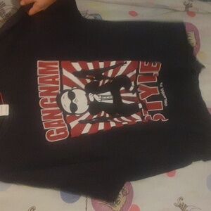 Psy Gangnam Style Size: XXL black Korean pop T shirt, some crackles on print